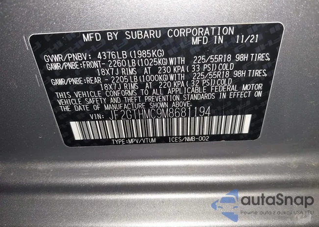 JF2GTHMC9M8681194: 44294310