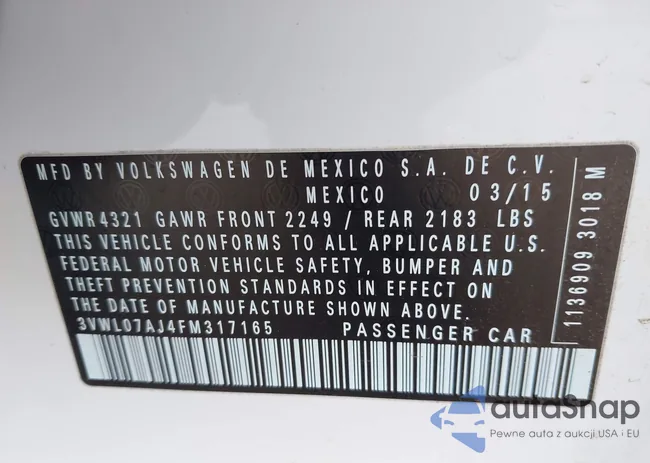 3VWL07AJ4FM317165: 44294333