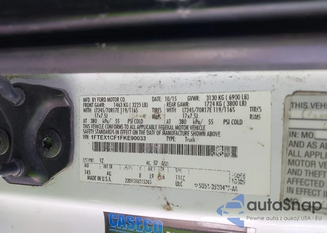 1FTEX1CF1FKE90033: 44294342