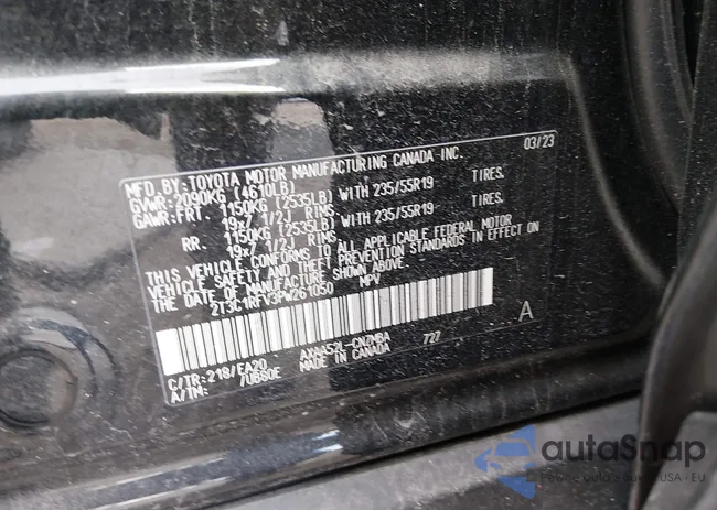 2T3C1RFV3PW261050: 44294368