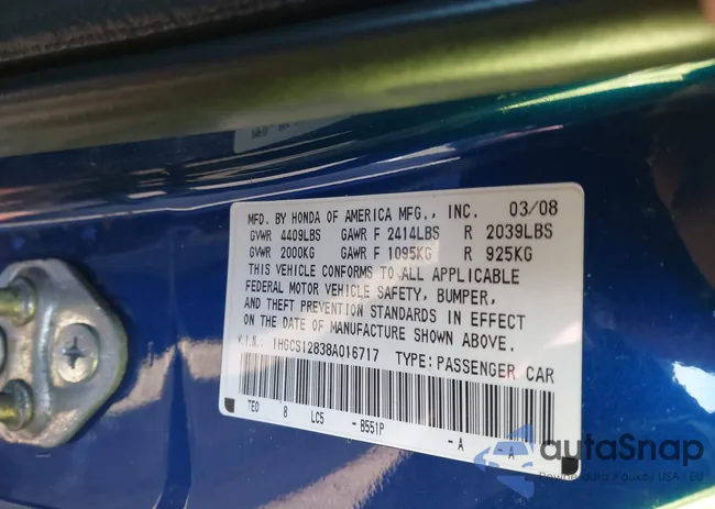 1HGCS12838A016717: 44294409