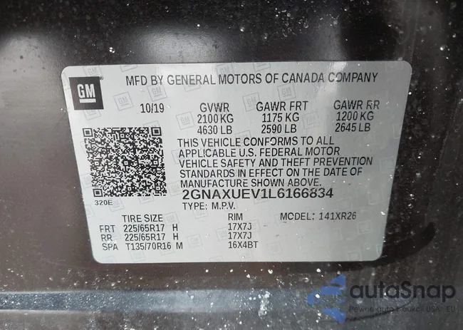 2GNAXUEV1L6166834: 44294517