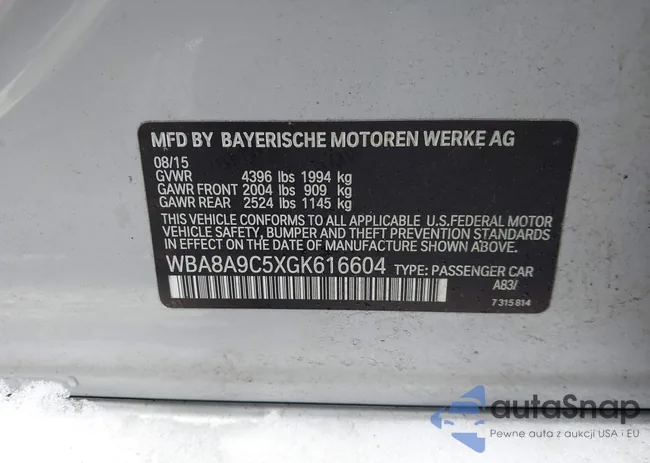 WBA8A9C5XGK616604: 44294564