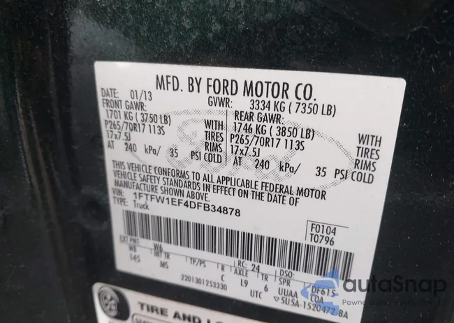 1FTFW1EF4DFB34878: 44293690