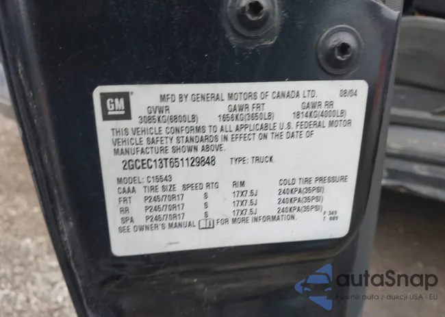 2GCEC13T651129848: 44293718