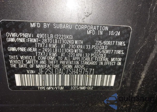 JF2SLDAC7SH497571: 44293744