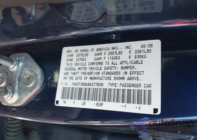 1HGCP36848A077808: 44293755