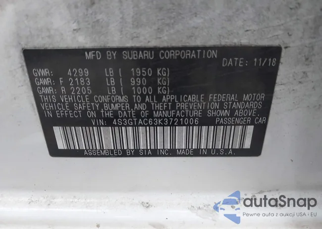 4S3GTAC63K3721006: 44293769