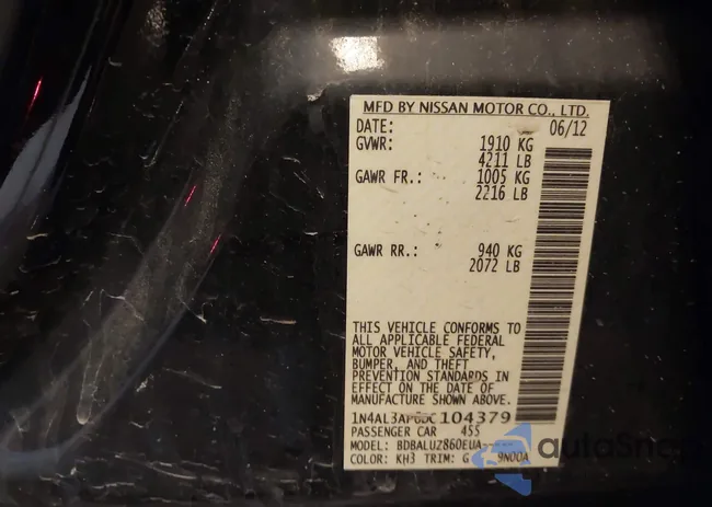 1N4AL3AP6DC104379: 44293804