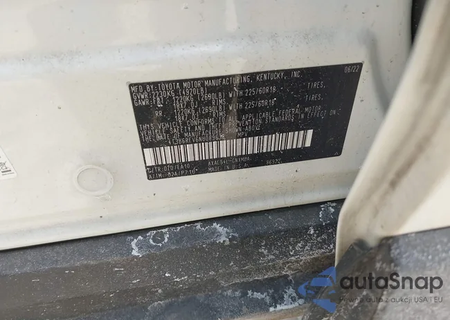 4T3B6RFV6NU089638: 44293815