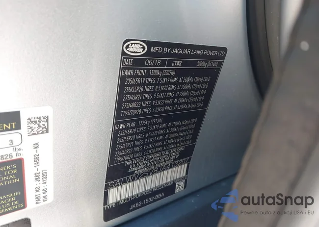 SALWV2SV8JA413207: 44293835