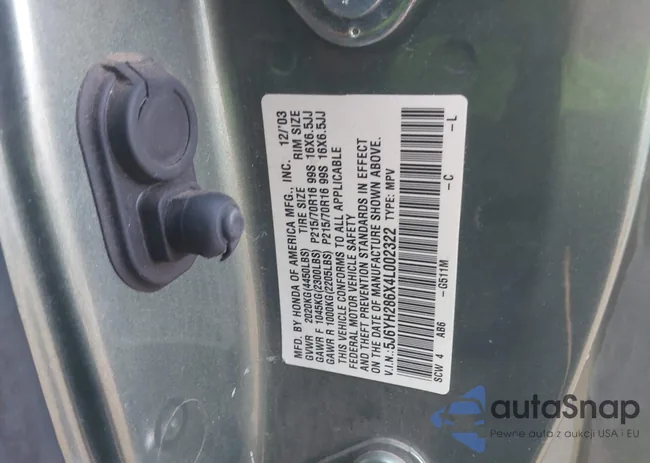 5J6YH286X4L002322: 44293926