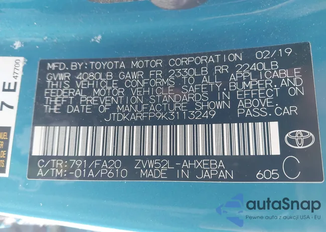 JTDKARFP9K3113249: 44293928