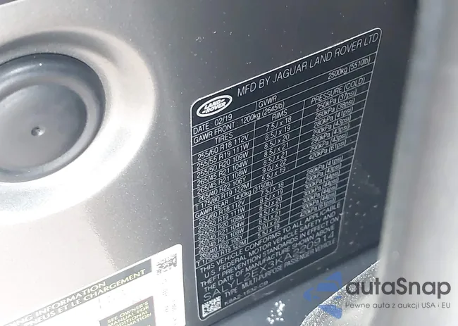 SALYL2EX3KA220914: 44295096