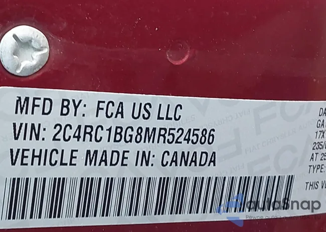 2C4RC1BG8MR524586: 44295120