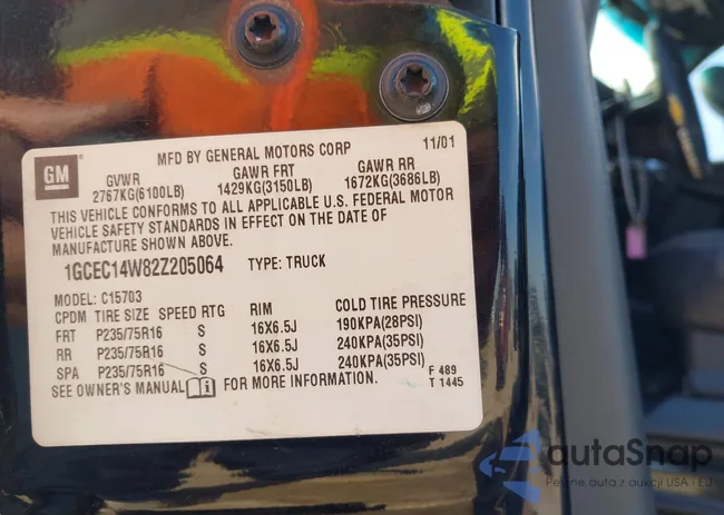 1GCEC14W82Z205064: 44295259