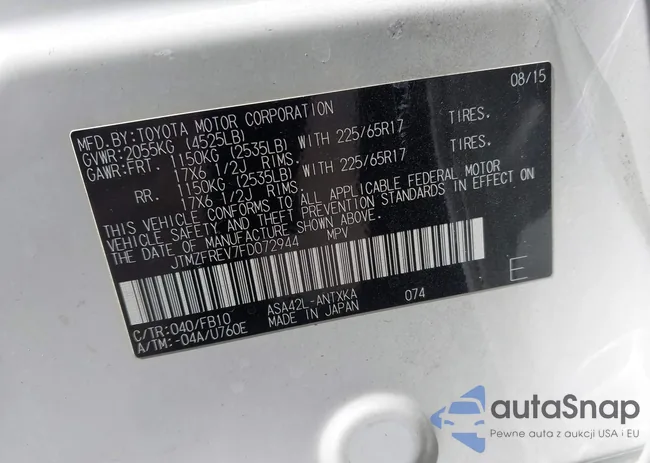 JTMZFREV7FD072944: 44295365