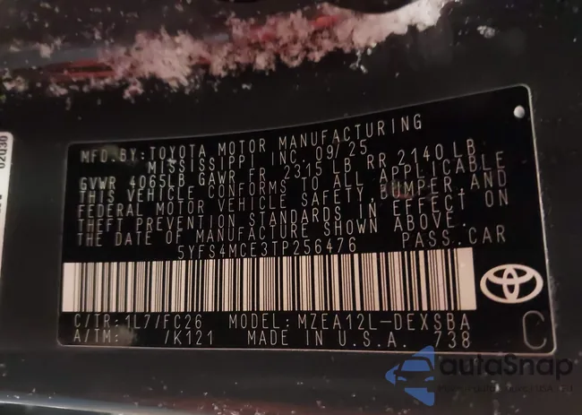 5YFS4MCE3TP256476: 44295386