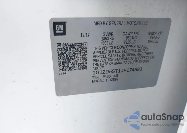 1G1ZD5ST1JF174683: 44295410