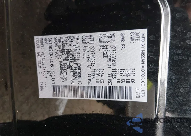 5N1DR2CN5LC615104: 44295514