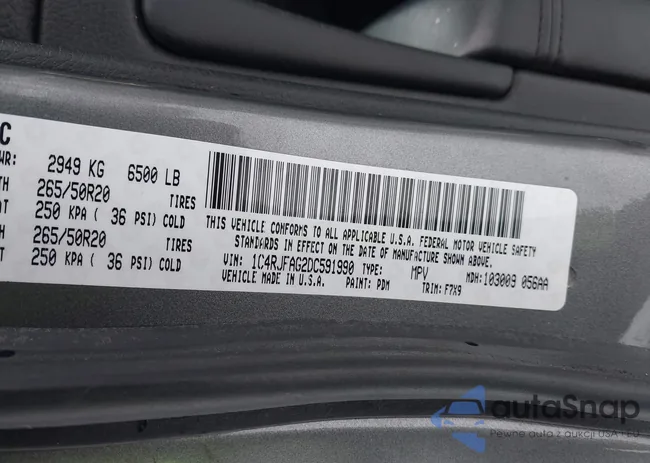 1C4RJFAG2DC591990: 44295596