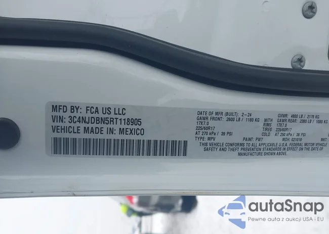 3C4NJDBN5RT118905: 44294636