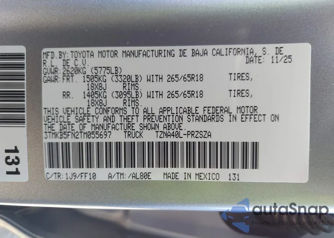 3TMKB5FN2TM055697: 44294715