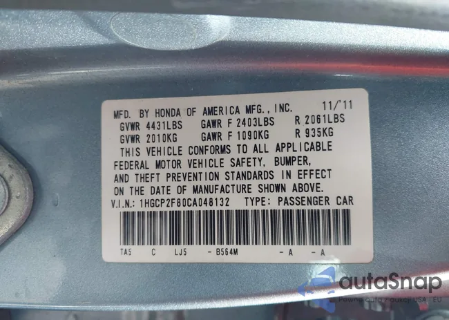 1HGCP2F80CA048132: 44294720