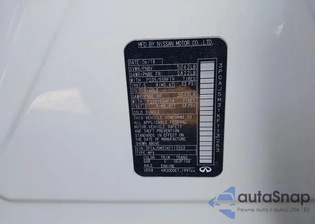 3PCAJ5M31KF113253: 44294744