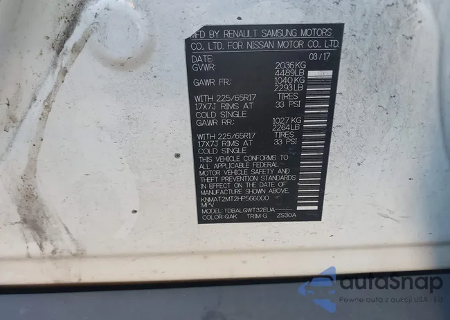 KNMAT2MT2HP566000: 44294765