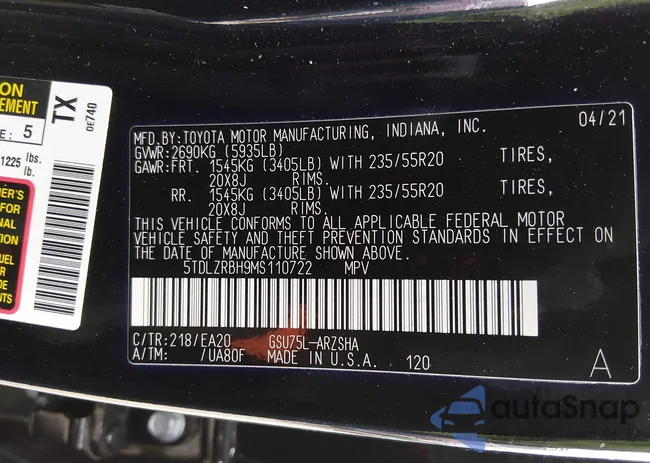 5TDLZRBH9MS110722: 44294774