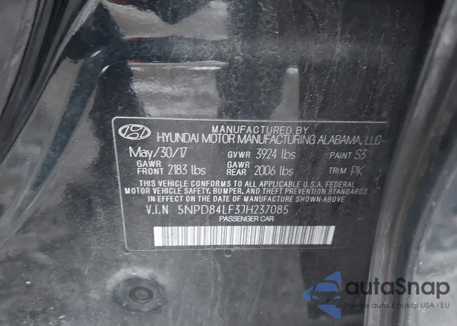 5NPD84LF3JH237085: 44294779