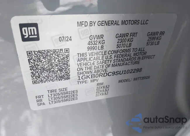 1GKB0RDC9SU102298: 44294829