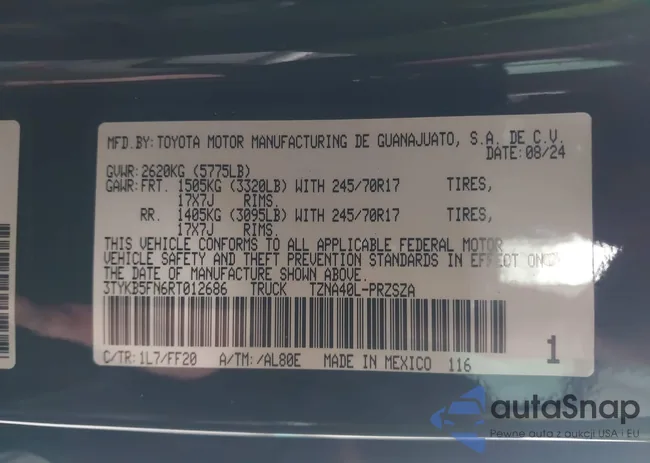 3TYKB5FN6RT012686: 44294934