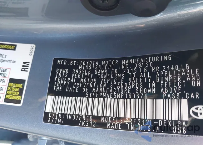 5YFEPMAE5MP163676: 44294955