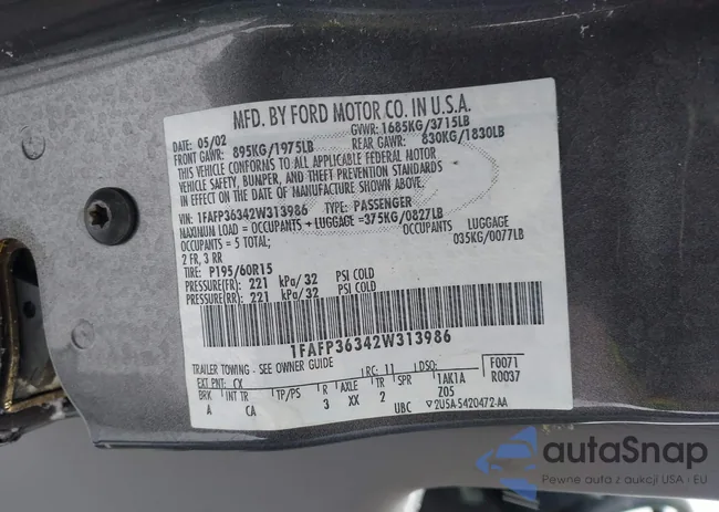 1FAFP36342W313986: 44294989