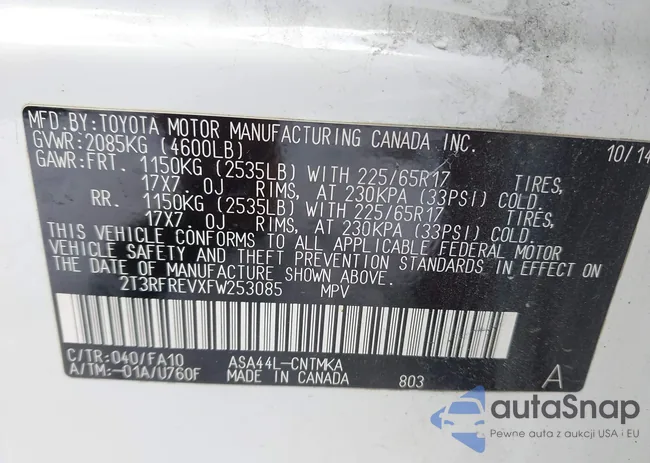 2T3RFREVXFW253085: 44296040