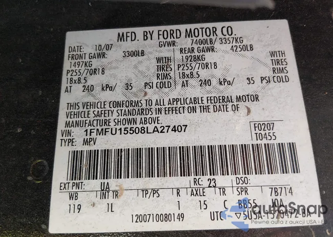 1FMFU15508LA27407: 44296191