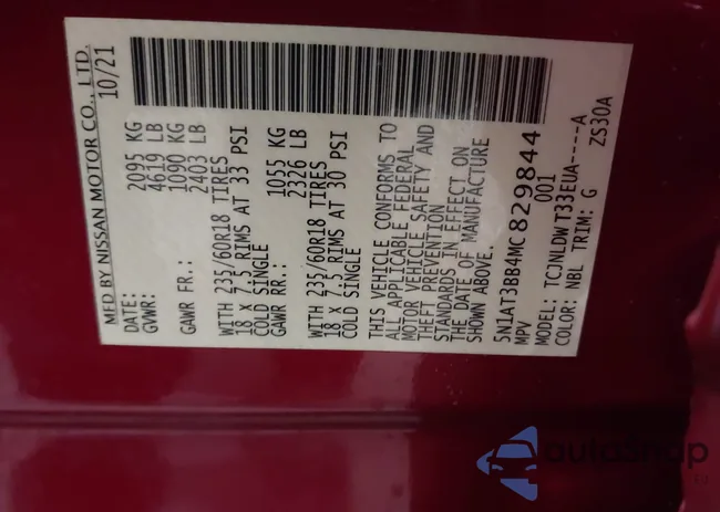 5N1AT3BB4MC829844: 44296274