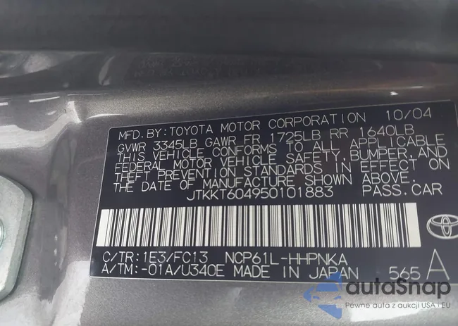 JTKKT604950101883: 44296331