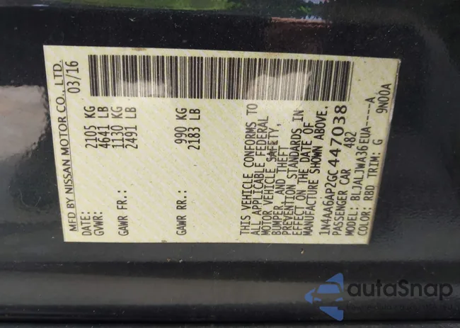 1N4AA6AP2GC447038: 44296355