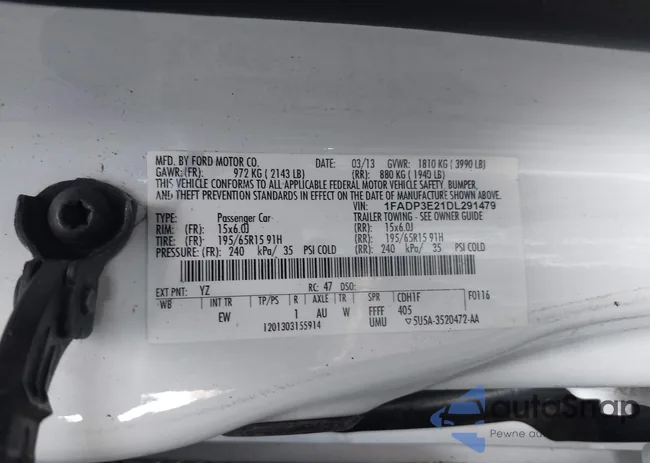 1FADP3E21DL291479: 44296426