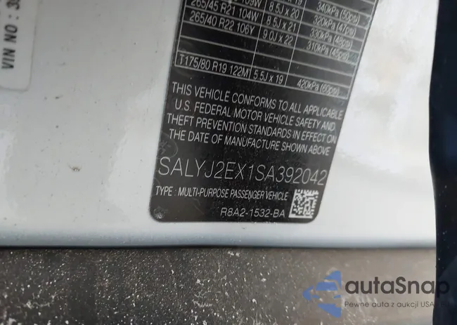 SALYJ2EX1SA392042: 44296446