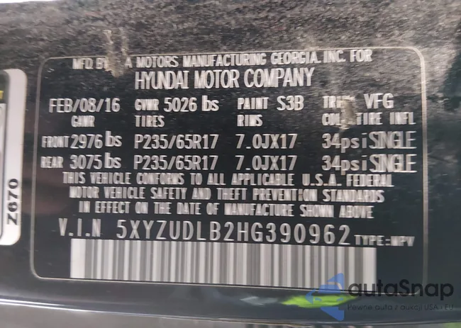 5XYZUDLB2HG390962: 44296513