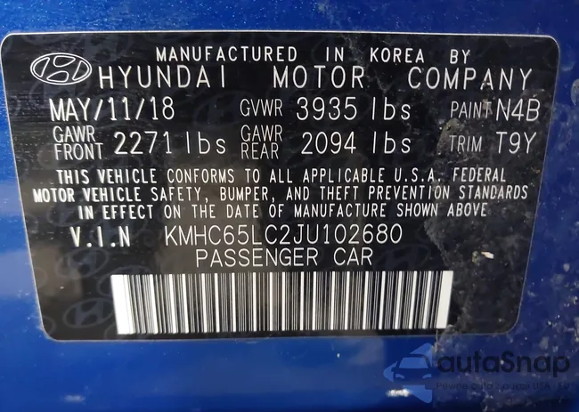 KMHC65LC2JU102680: 44296620