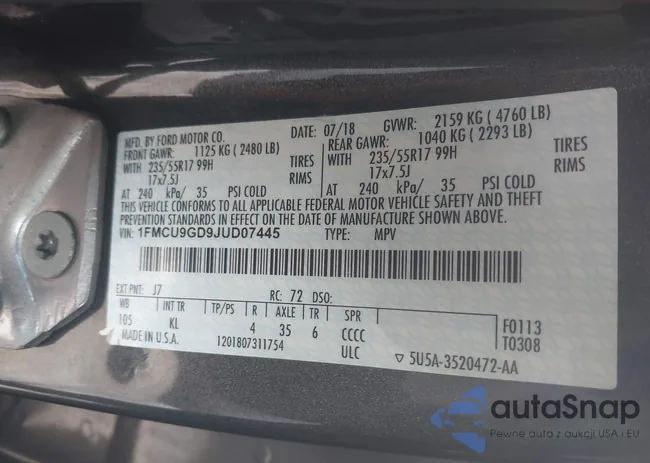 1FMCU9GD9JUD07445: 44295628