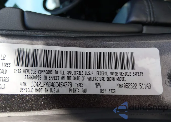 1C4RJFAG4GC454778: 44295664