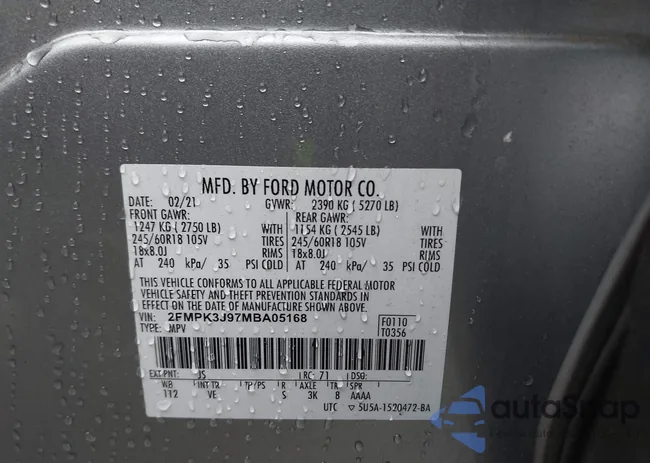 2FMPK3J97MBA05168: 44295726