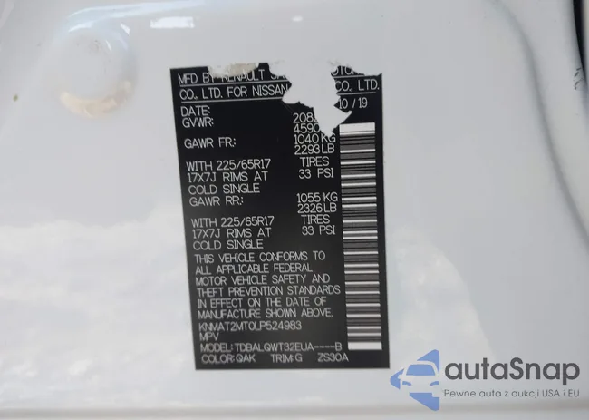 KNMAT2MT0LP524983: 44295888