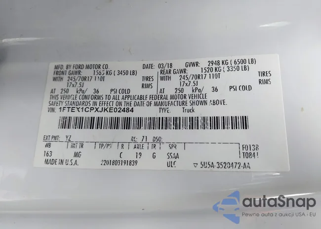 1FTEX1CPXJKE02484: 44295900